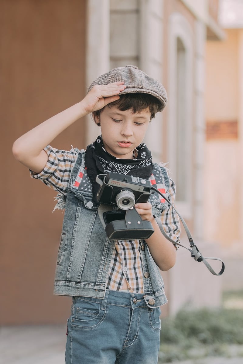 Kids playing creatively